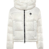 Piumino in nylon con logo 25WBLDC02170 006648100BI BLAUER 