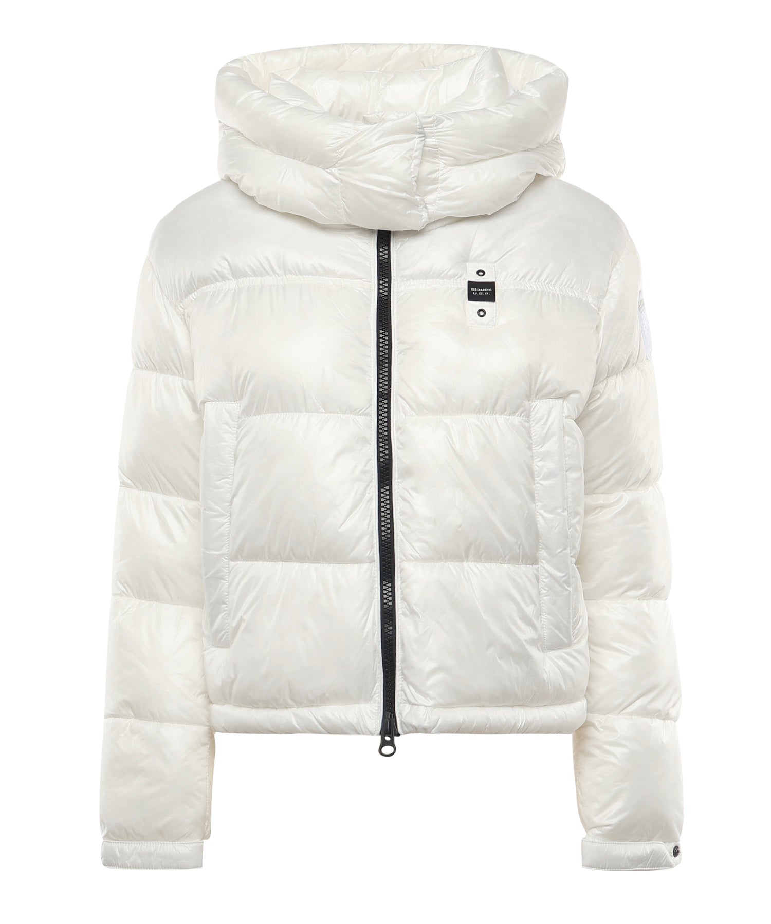 Piumino in nylon con logo 25WBLDC02170 006648100BI BLAUER 