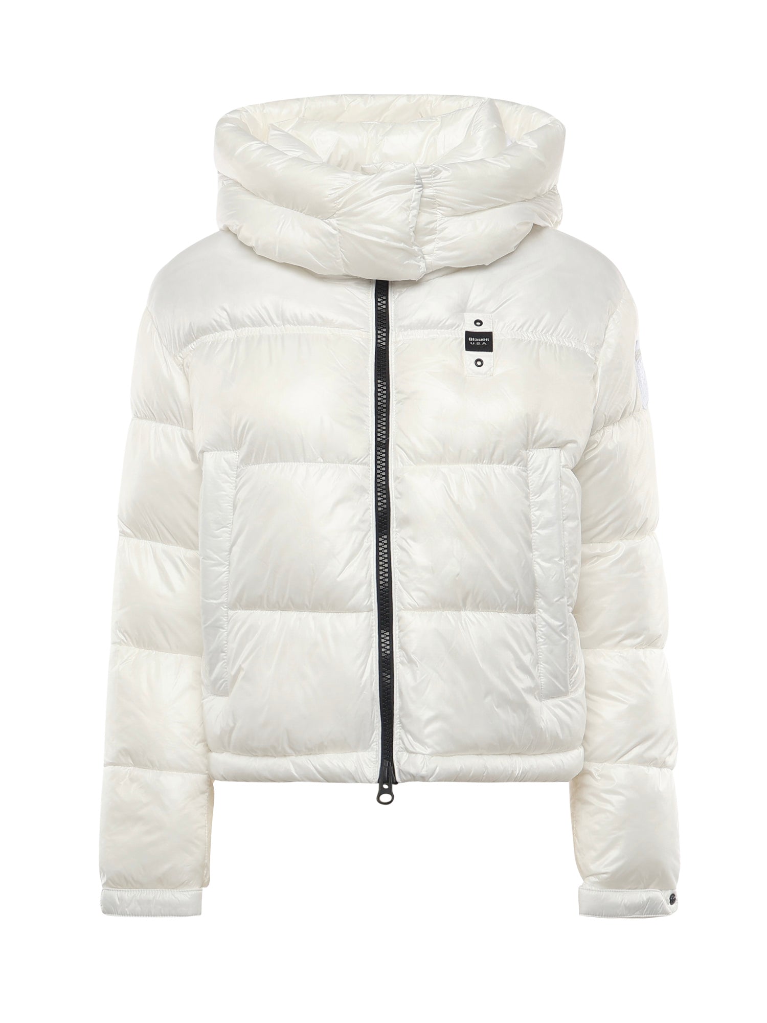 Piumino in nylon con logo 25WBLDC02170 006648100BI BLAUER 