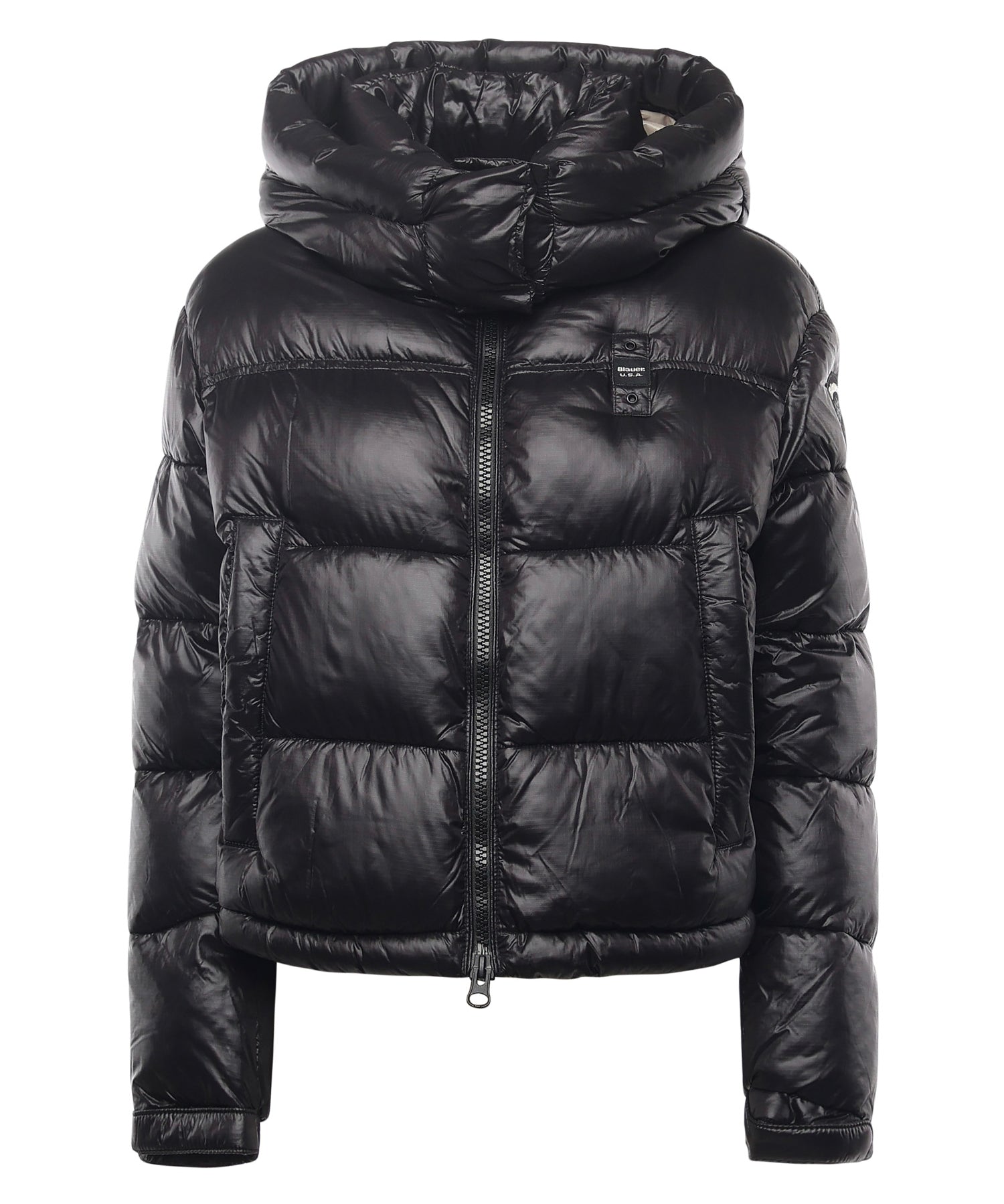 Piumino in nylon con logo 25WBLDC02170 006648999EI BLAUER 