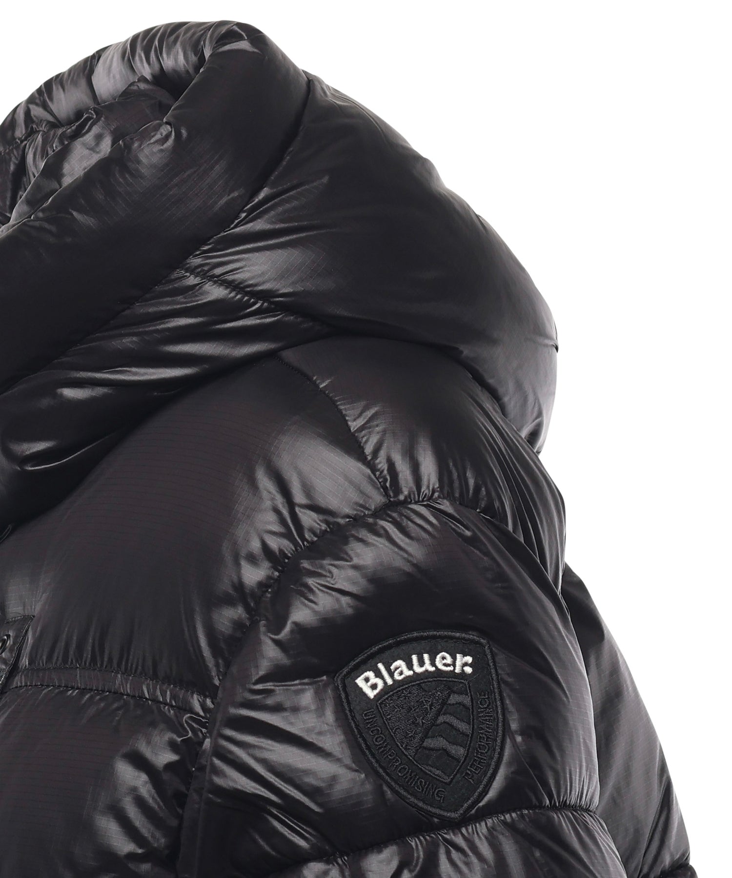 Piumino in nylon con logo 25WBLDC02170 006648999EI BLAUER 