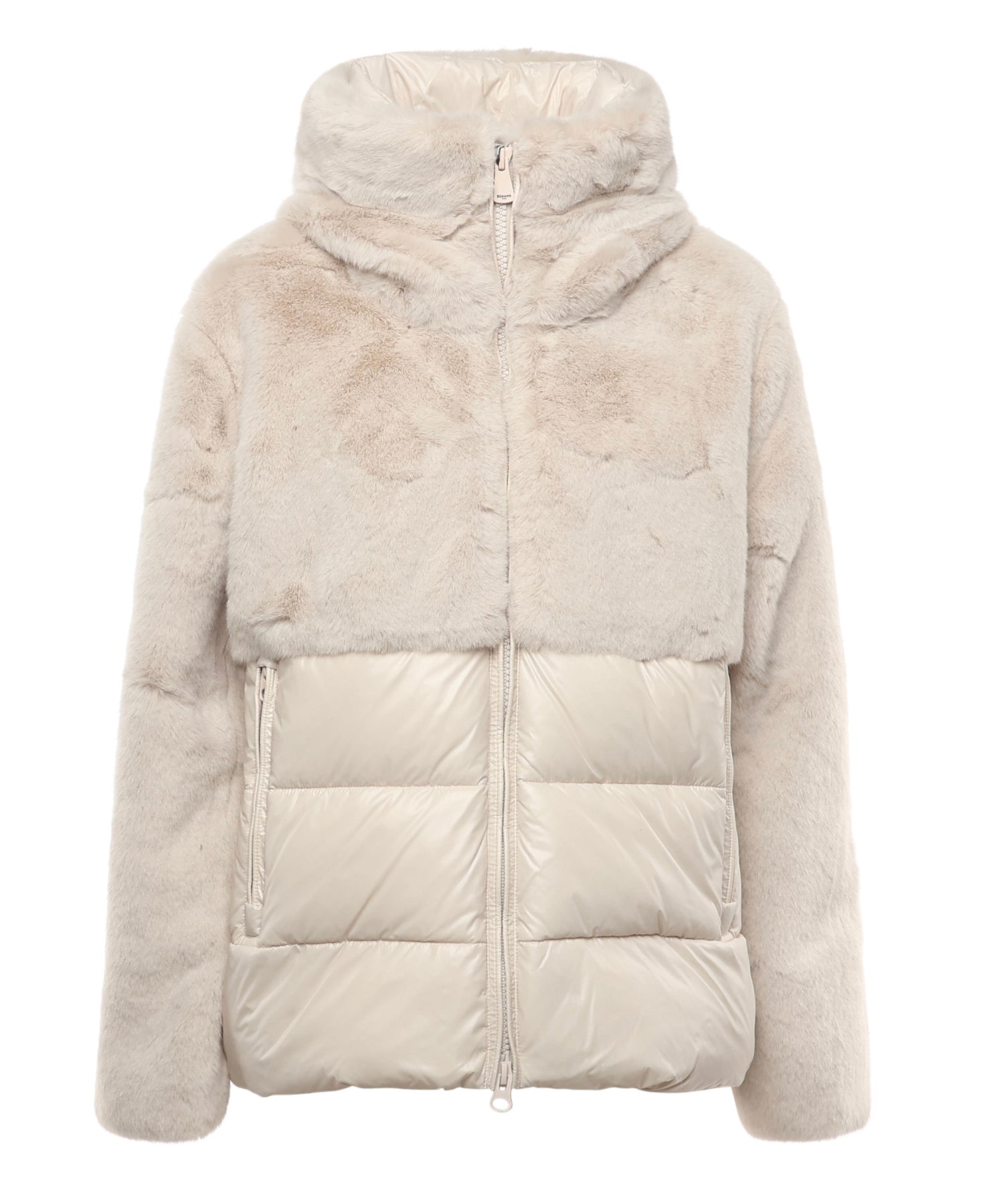Piumino in nylon con pelliccia 25WBLDC02178 006646907 BLAUER 