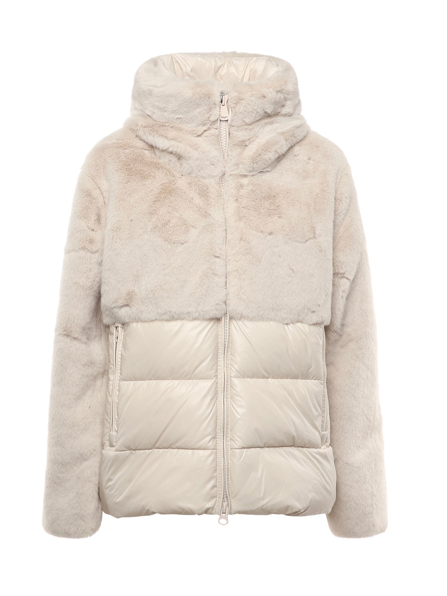 Piumino in nylon con pelliccia 25WBLDC02178 006646907 BLAUER 