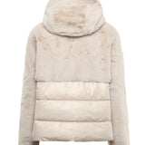 Piumino in nylon con pelliccia 25WBLDC02178 006646907 BLAUER 