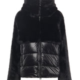 Piumino in nylon con pelliccia 25WBLDC02178 006646999 BLAUER 