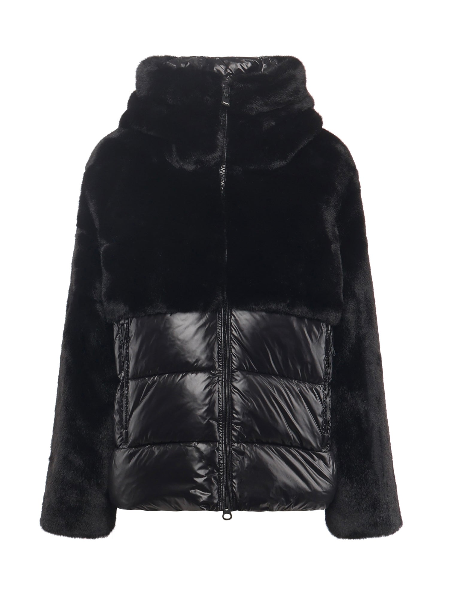 Piumino in nylon con pelliccia 25WBLDC02178 006646999 BLAUER 