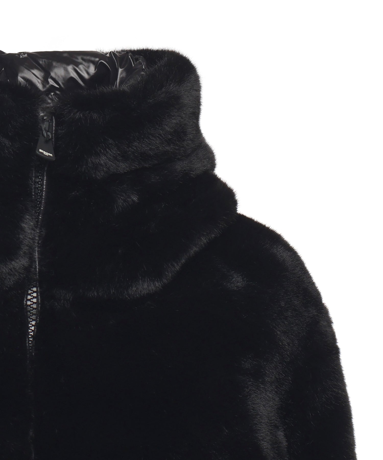 Piumino in nylon con pelliccia 25WBLDC02178 006646999 BLAUER 