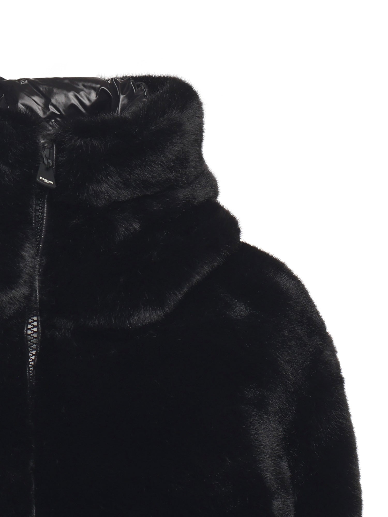 Piumino in nylon con pelliccia 25WBLDC02178 006646999 BLAUER 