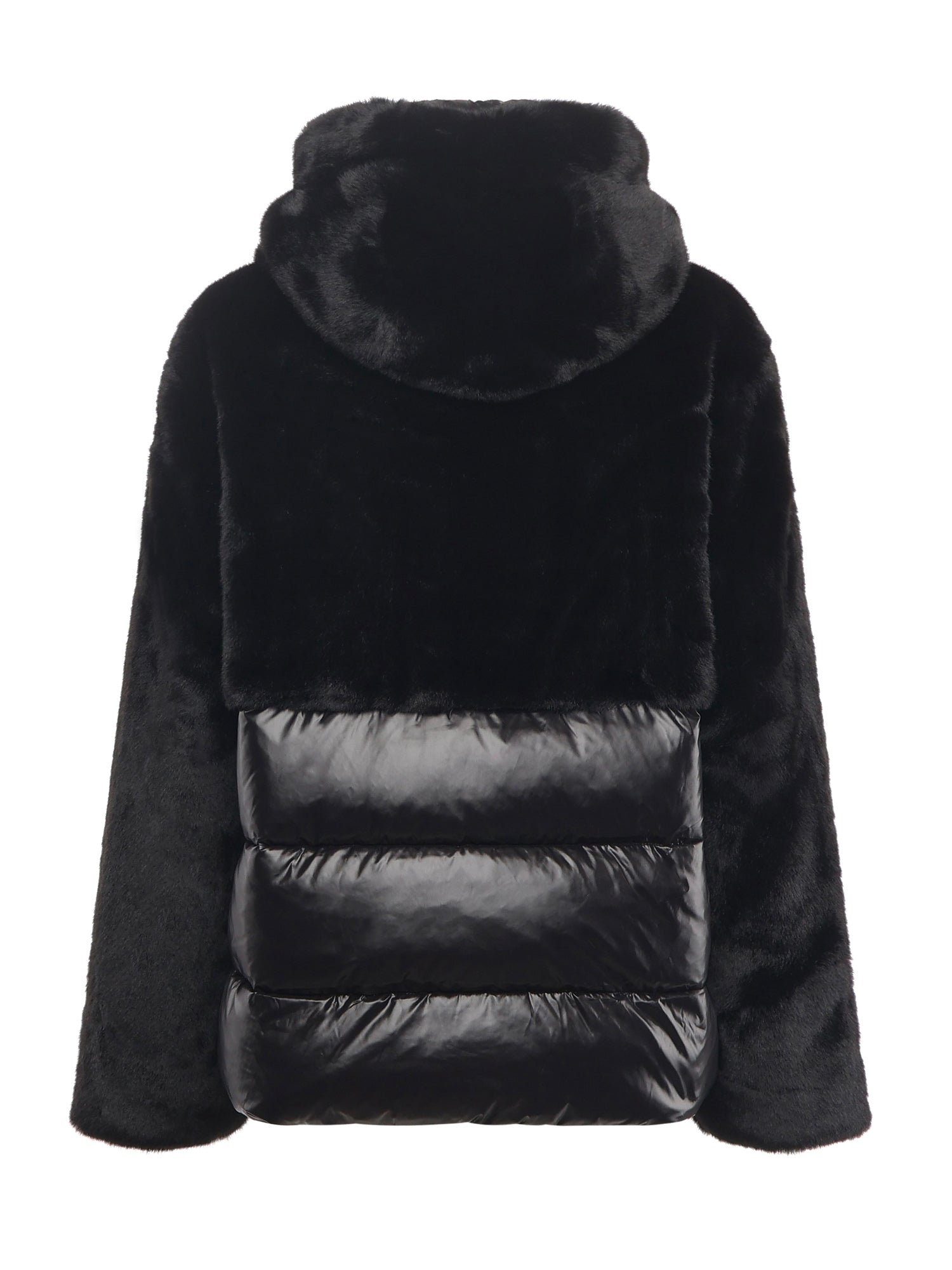 Piumino in nylon con pelliccia 25WBLDC02178 006646999 BLAUER 