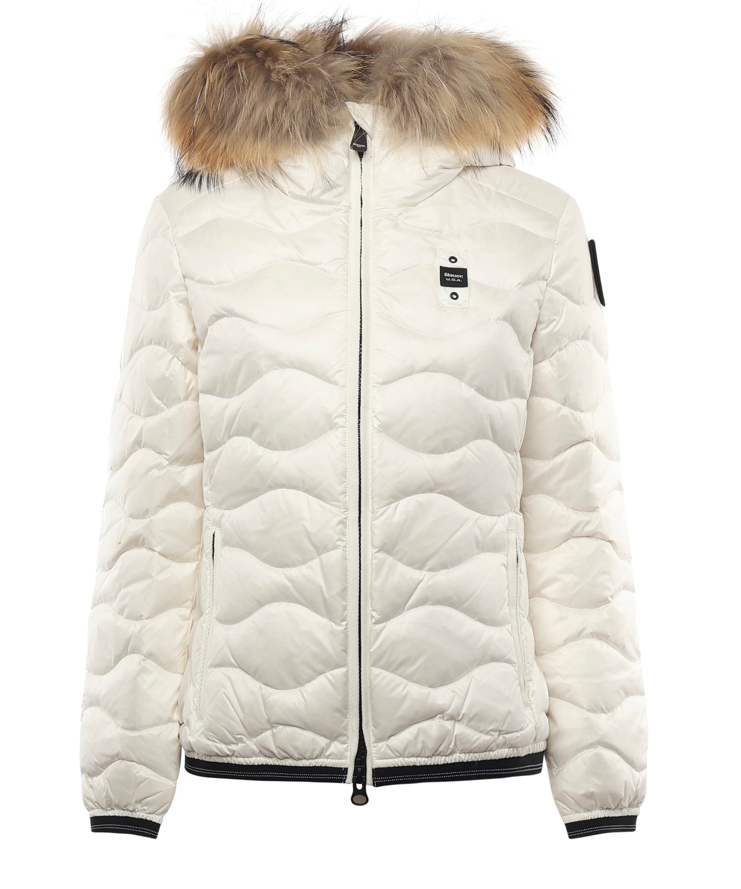 Piumino in pelliccia Aldie 25WBLDC03096 006047100BI BLAUER 