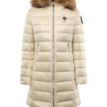 Piumino lungo con pelliccia Kristin 25WBLDK03103 006047907GG BLAUER 