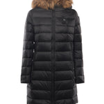 Piumino lungo con pelliccia Kristin 25WBLDK03103 006047999EI BLAUER 