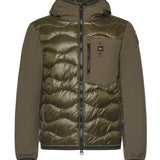Piumino imbottito con logo<BR/> 25WBLUC08078 006355670 BLAUER 
