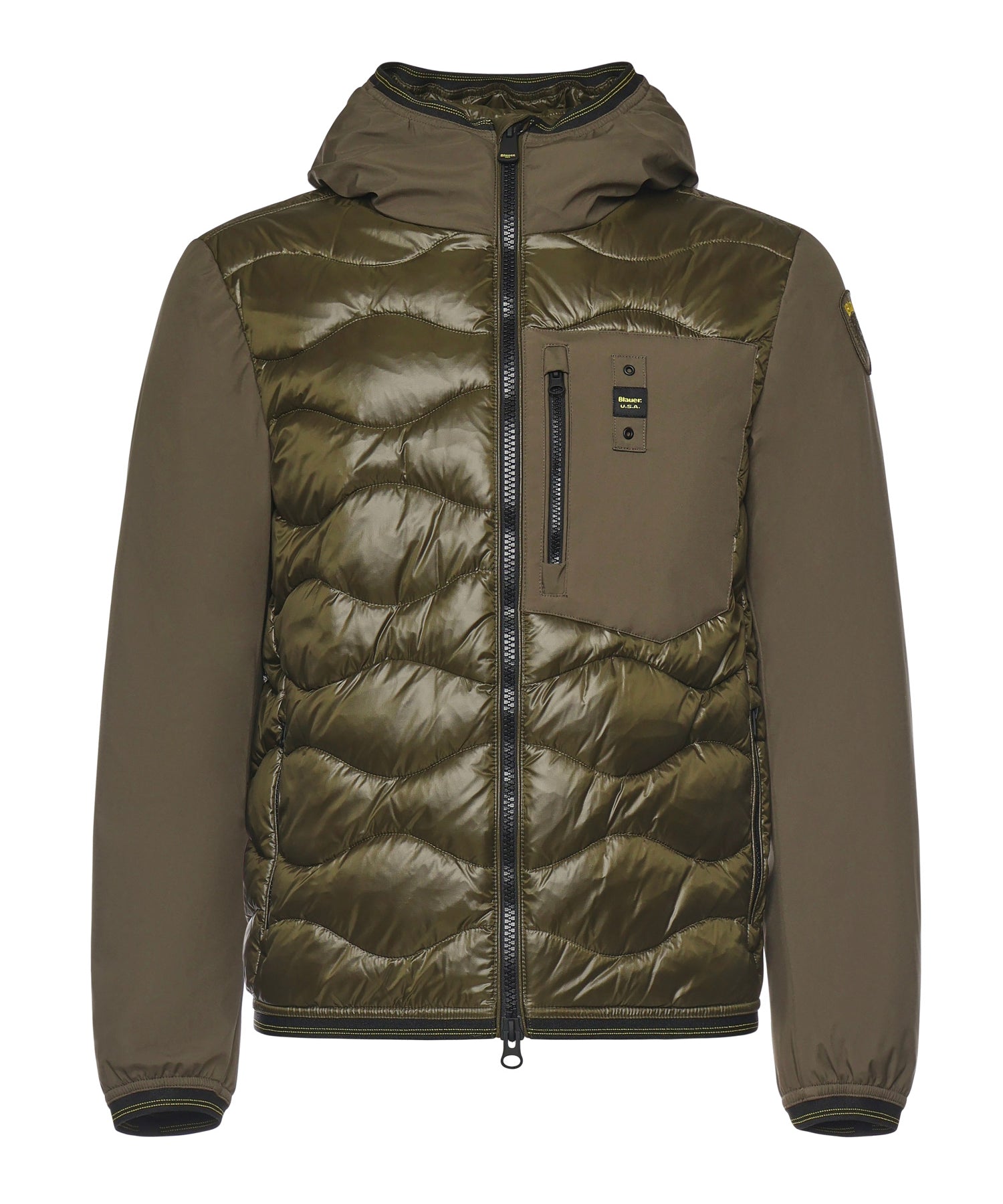 Piumino imbottito con logo<BR/> 25WBLUC08078 006355670 BLAUER 