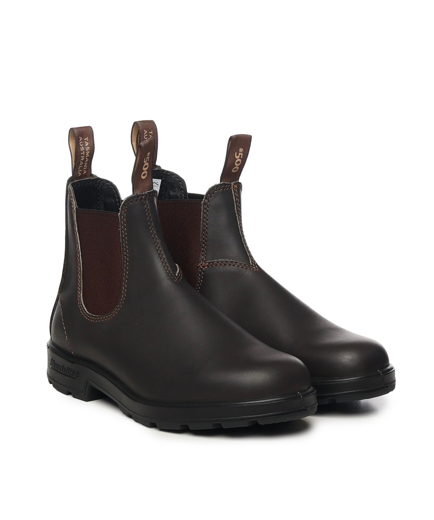 Chelsea boots in pelle<BR/> 500 BROWN BLUNDSTONE 