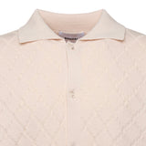 Polo a rombi in maglia KN007 BEI BONSAI 