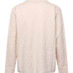 Polo a rombi in maglia KN007 BEI BONSAI 