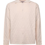 Polo a rombi in maglia KN007 BEI BONSAI 