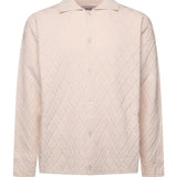 Polo a rombi in maglia KN007 BEI BONSAI 