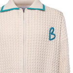 Giacca in maglia con zip KN014 BEI BONSAI 