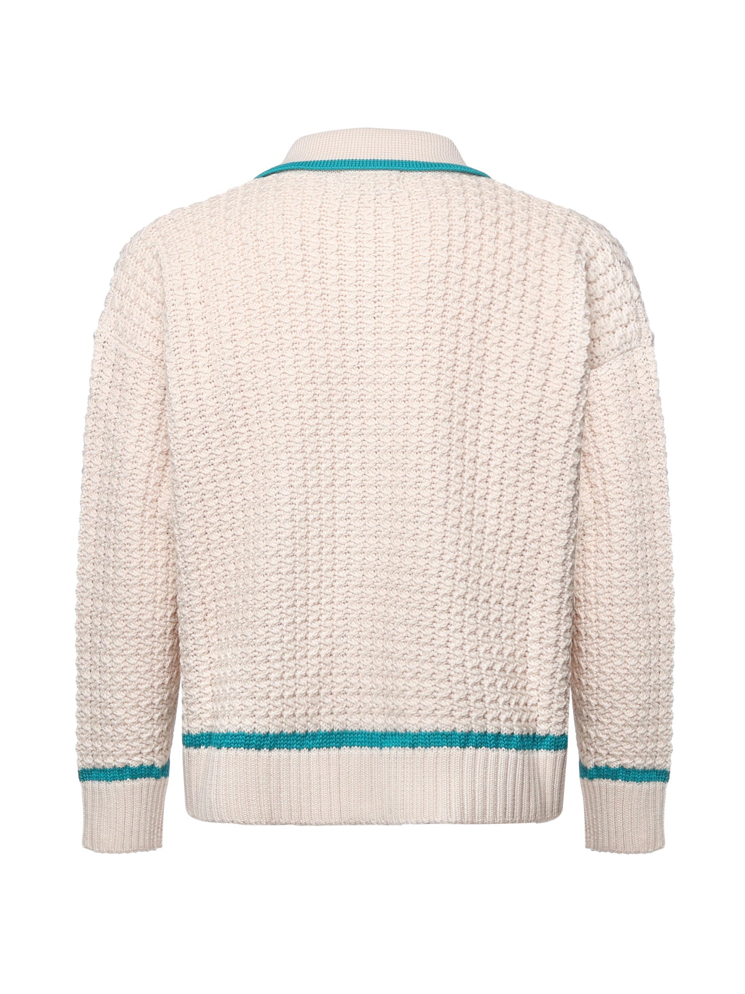 Giacca in maglia con zip KN014 BEI BONSAI 