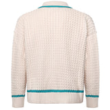 Giacca in maglia con zip KN014 BEI BONSAI 
