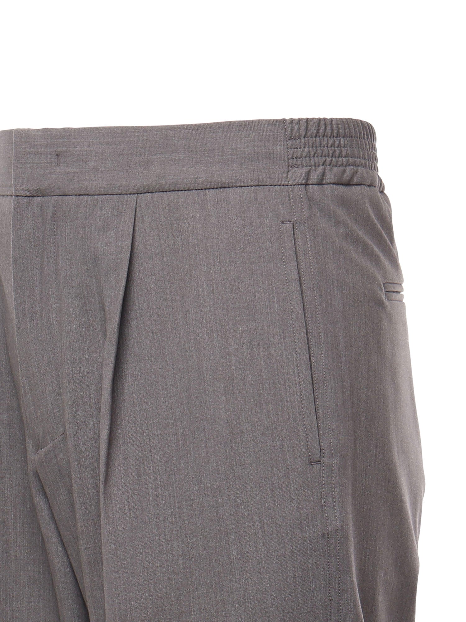 Pantaloni loose con pinces PT005V4 GRY BONSAI 