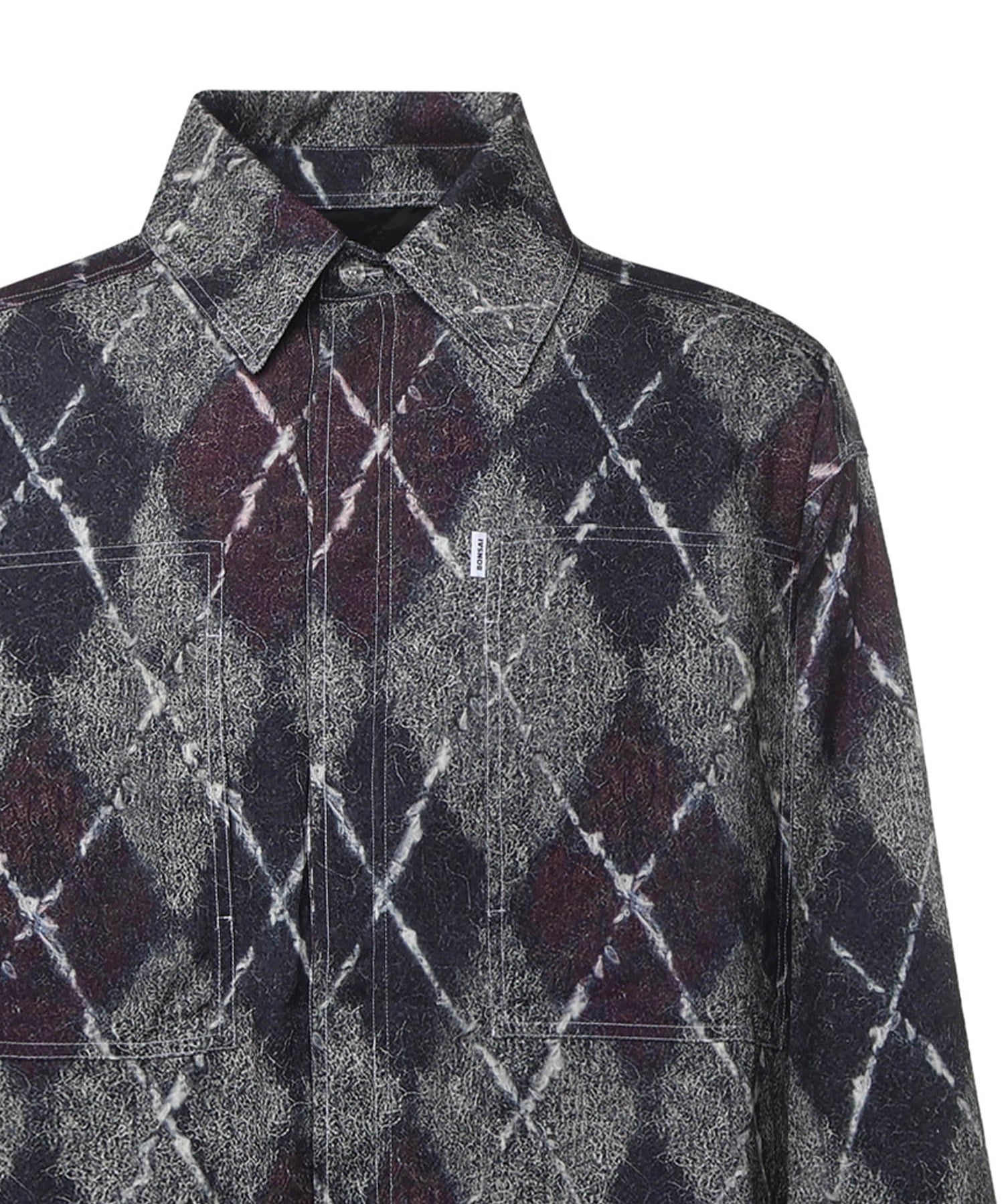 Camicia rombi in flanella SH002002 WHT BONSAI 