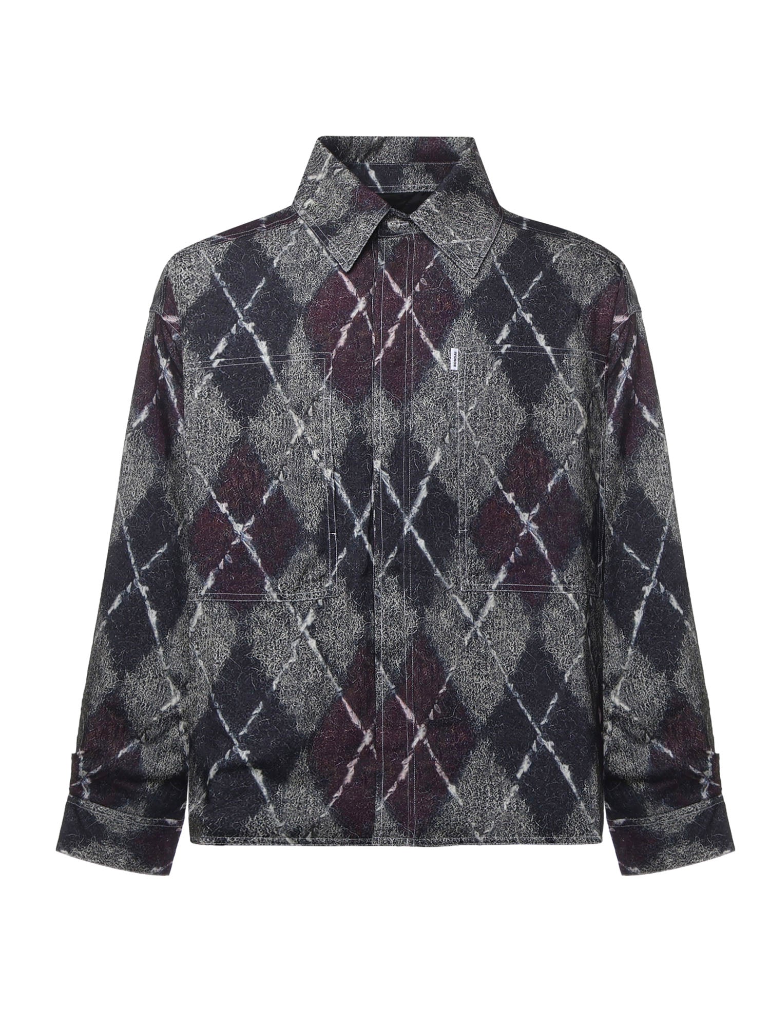 Camicia rombi in flanella SH002002 WHT BONSAI 