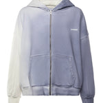 Felpa in cotone con logo SW006001 BLU BONSAI 
