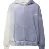 Felpa in cotone con logo SW006001 BLU BONSAI 