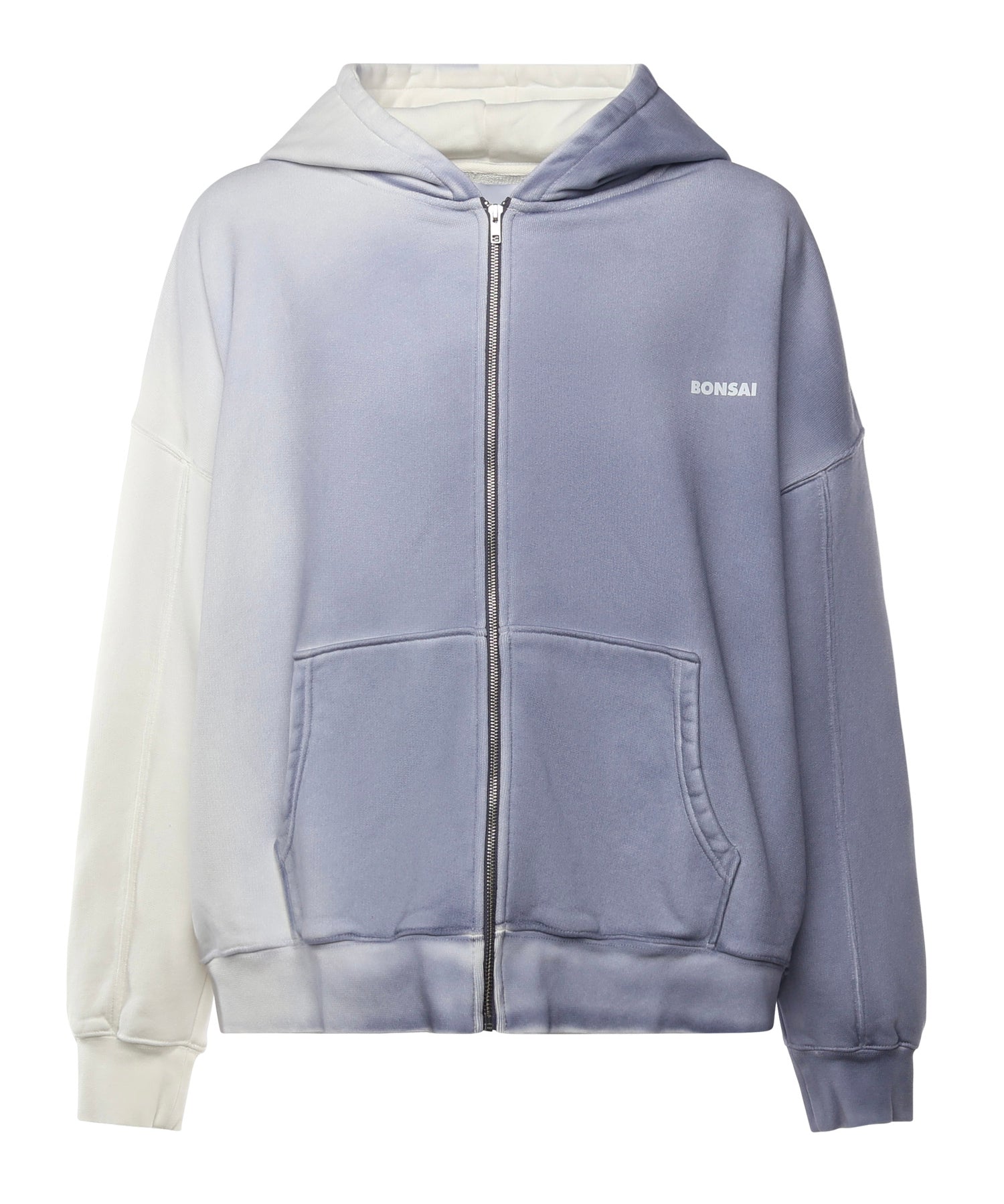 Felpa in cotone con logo SW006001 BLU BONSAI 
