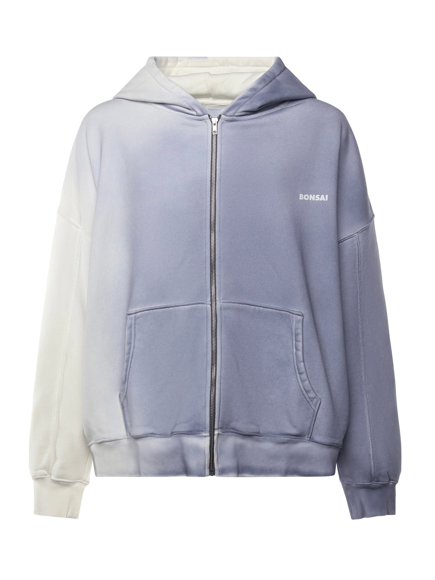 Felpa in cotone con logo SW006001 BLU BONSAI 
