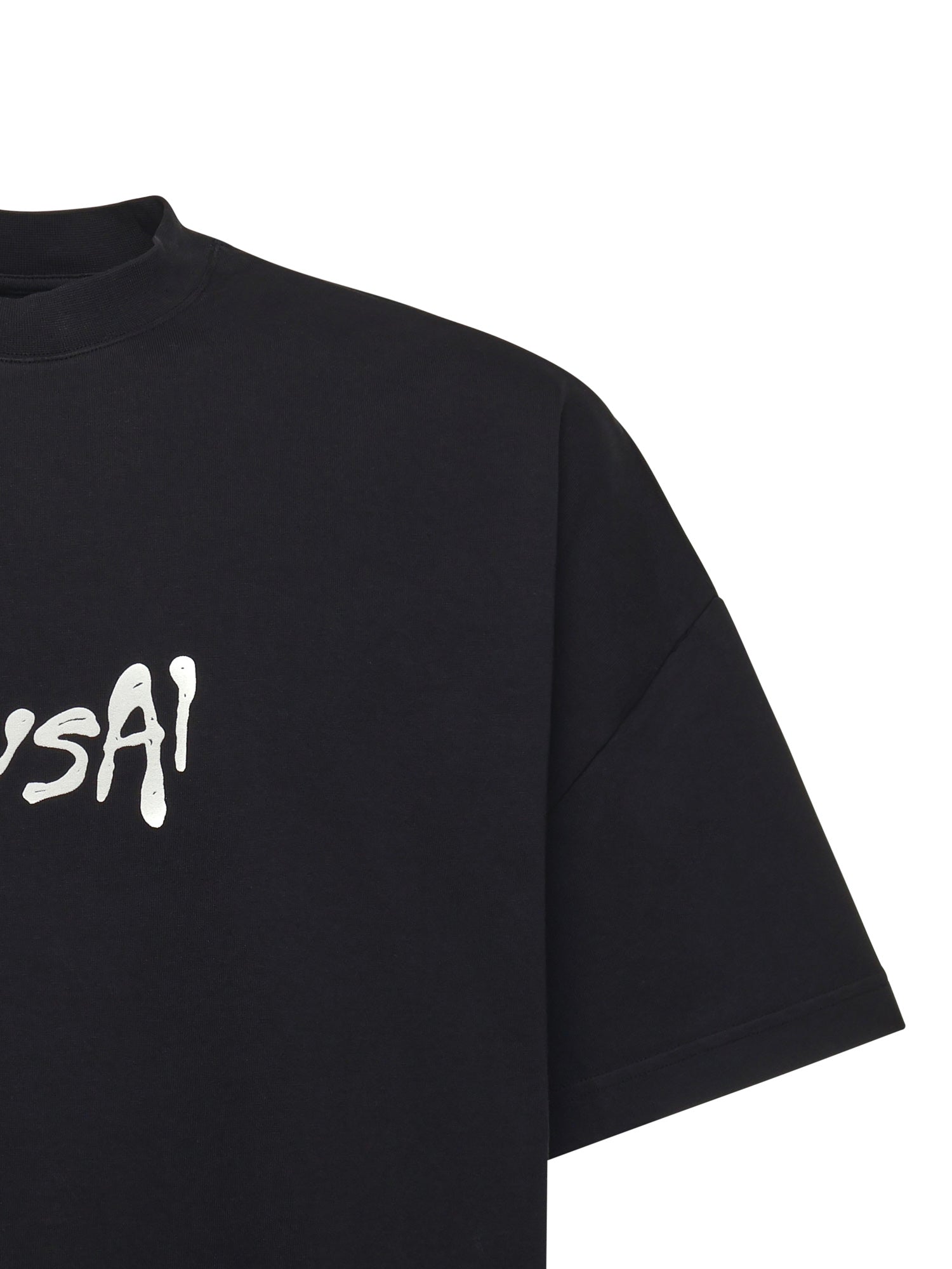 T-shirt in cotone con logo TS002002 BLK BONSAI 