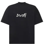 T-shirt in cotone con logo TS002002 BLK BONSAI 