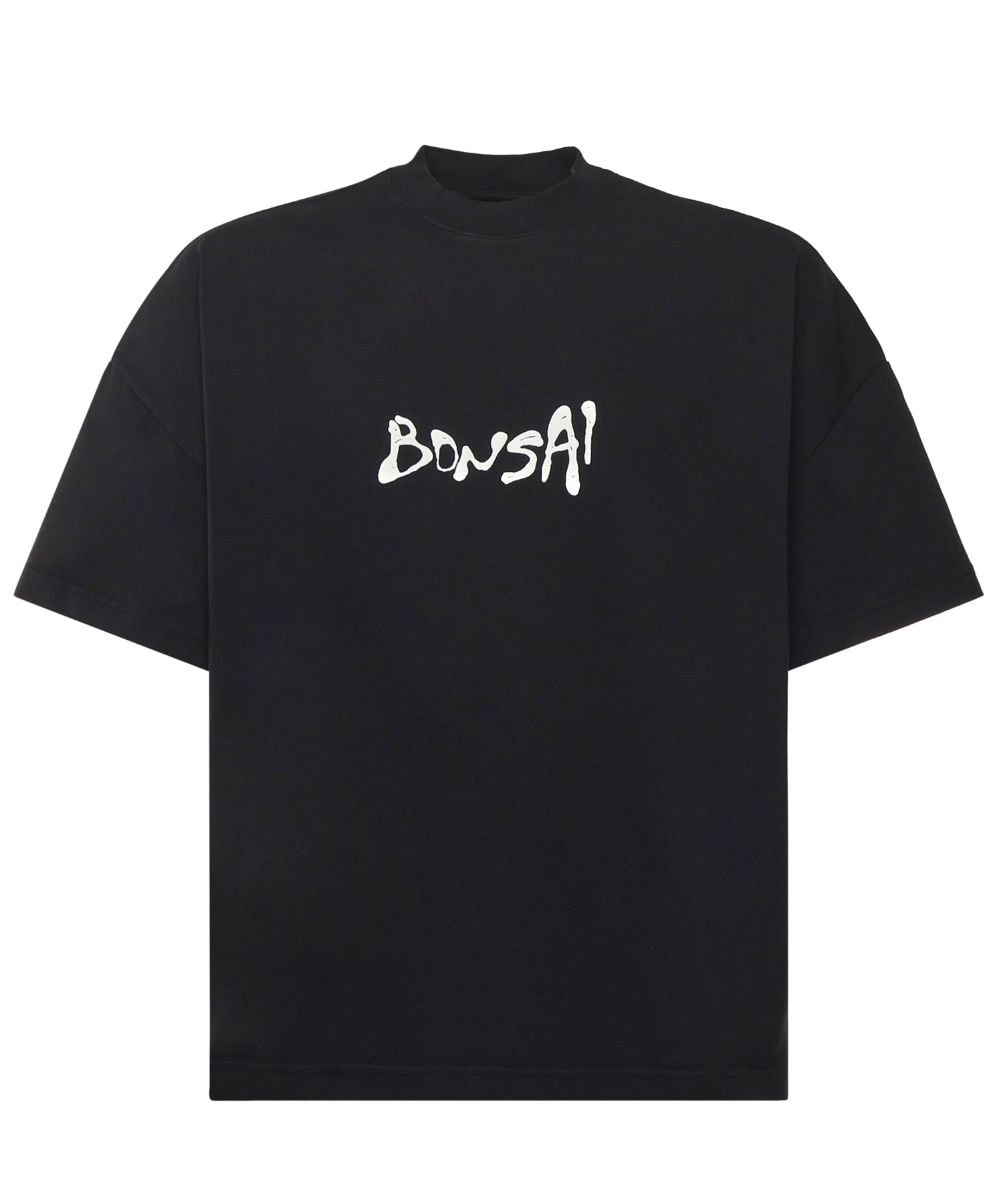 T-shirt in cotone con logo TS002002 BLK BONSAI 