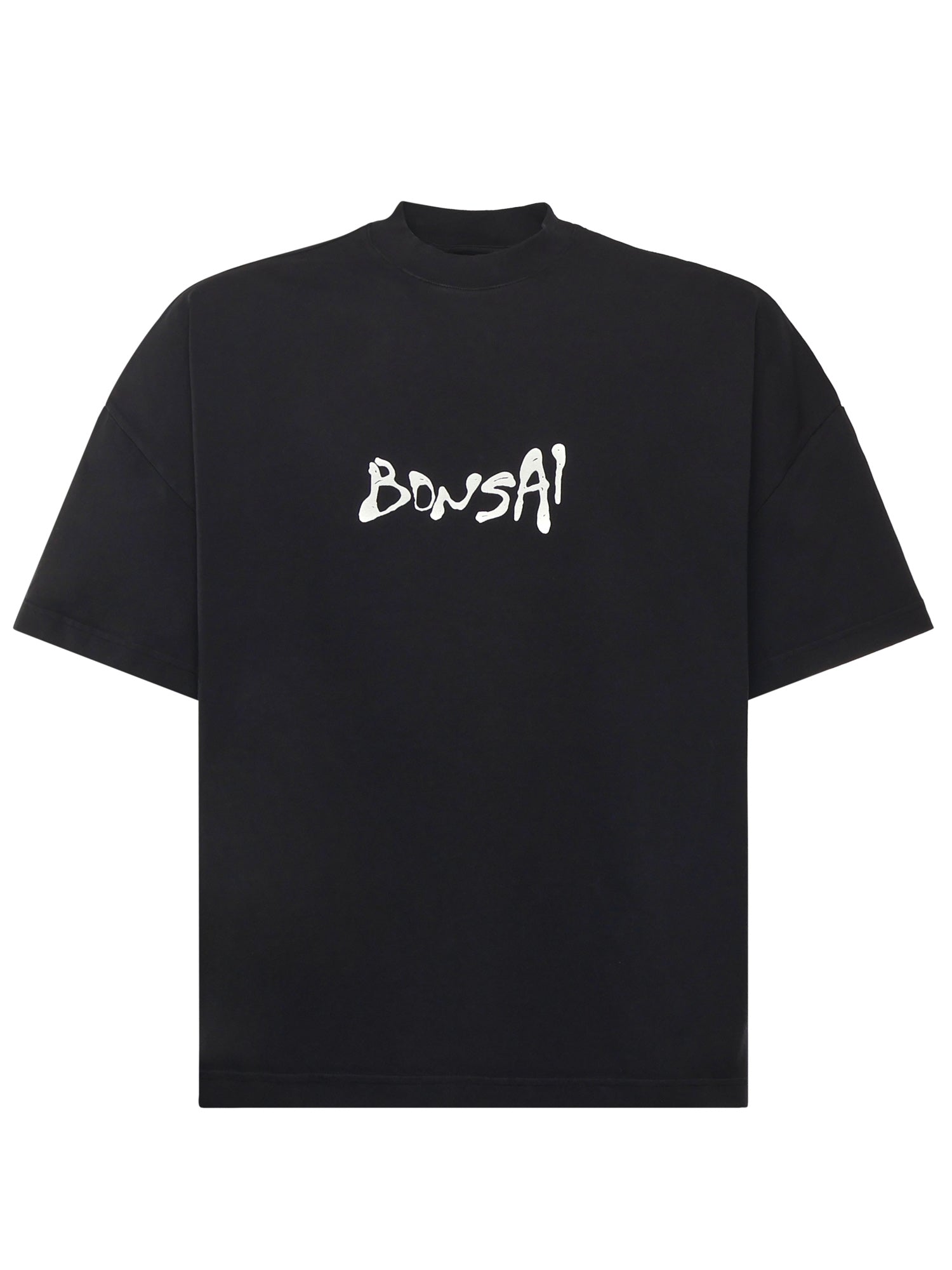 T-shirt in cotone con logo TS002002 BLK BONSAI 
