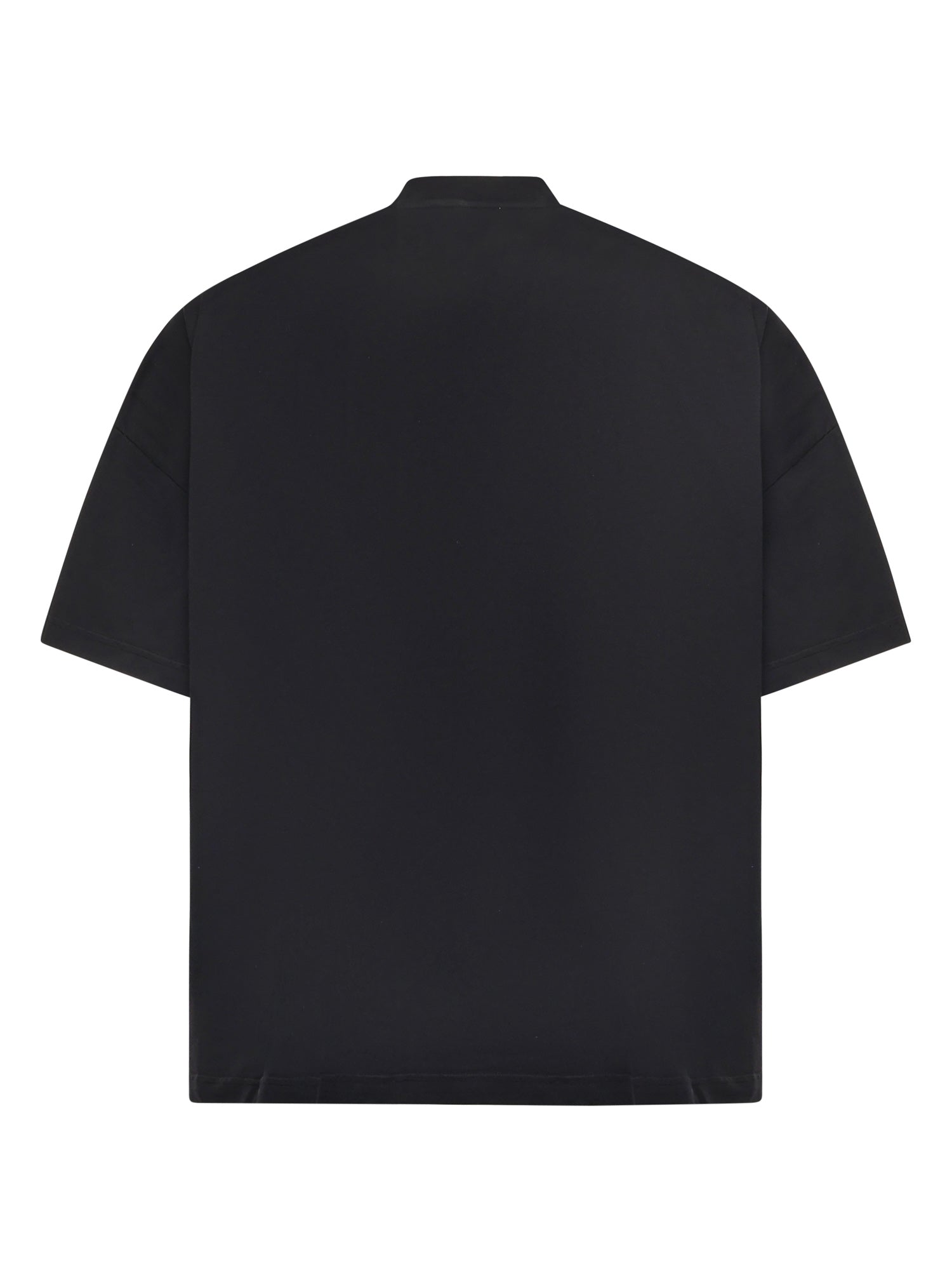 T-shirt in cotone con stampa TS002003 BLK BONSAI 