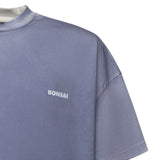 T-shirt in cotone con logo TS003001 BLU BONSAI 