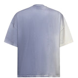 T-shirt in cotone con logo TS003001 BLU BONSAI 