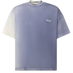 T-shirt in cotone con logo TS003001 BLU BONSAI 