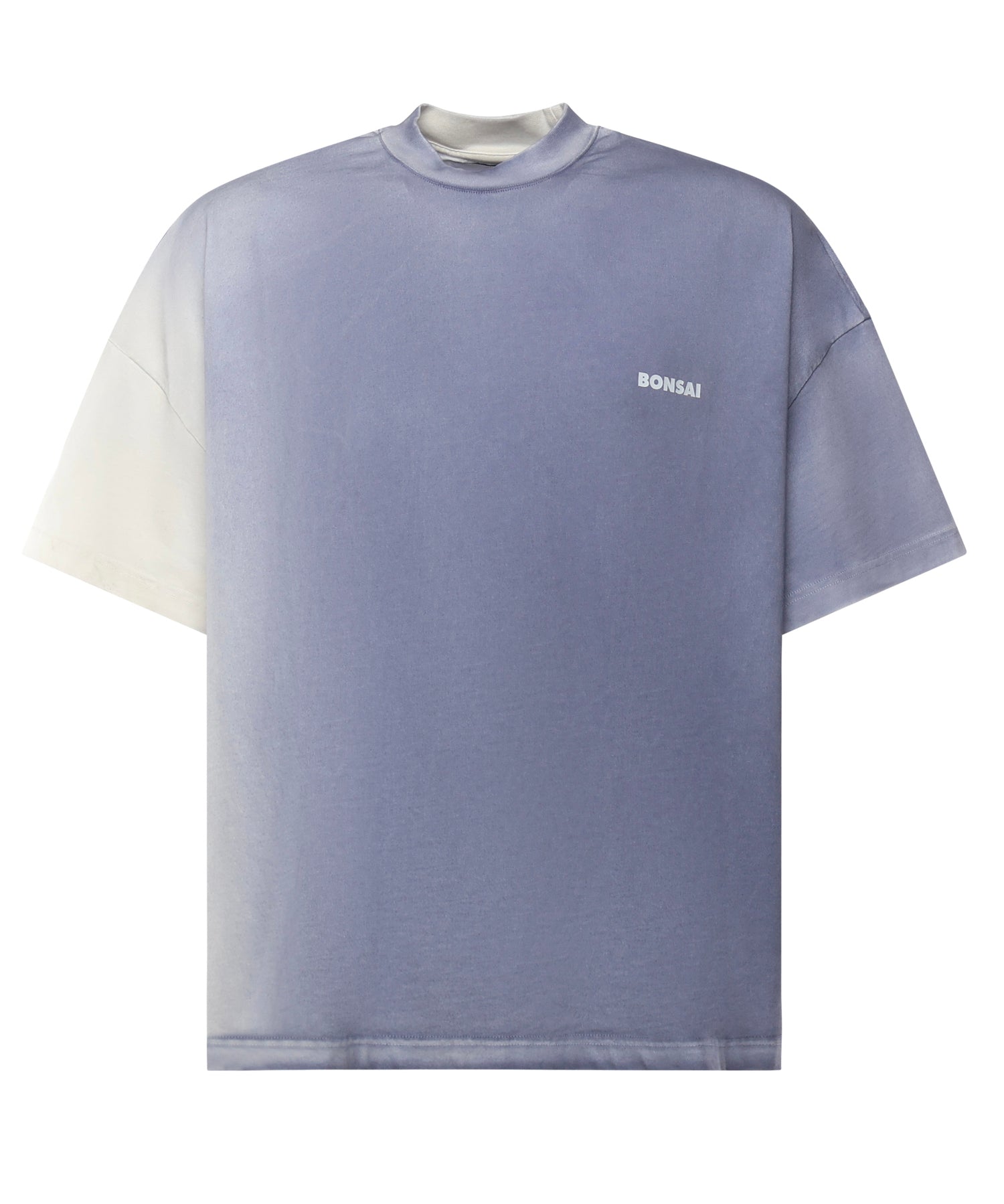 T-shirt in cotone con logo TS003001 BLU BONSAI 