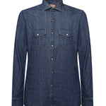 Camicia in denim di cotone 13050 1 BORRIELLO NAPOLI 