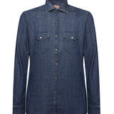 Camicia in denim di cotone 13050 1 BORRIELLO NAPOLI 