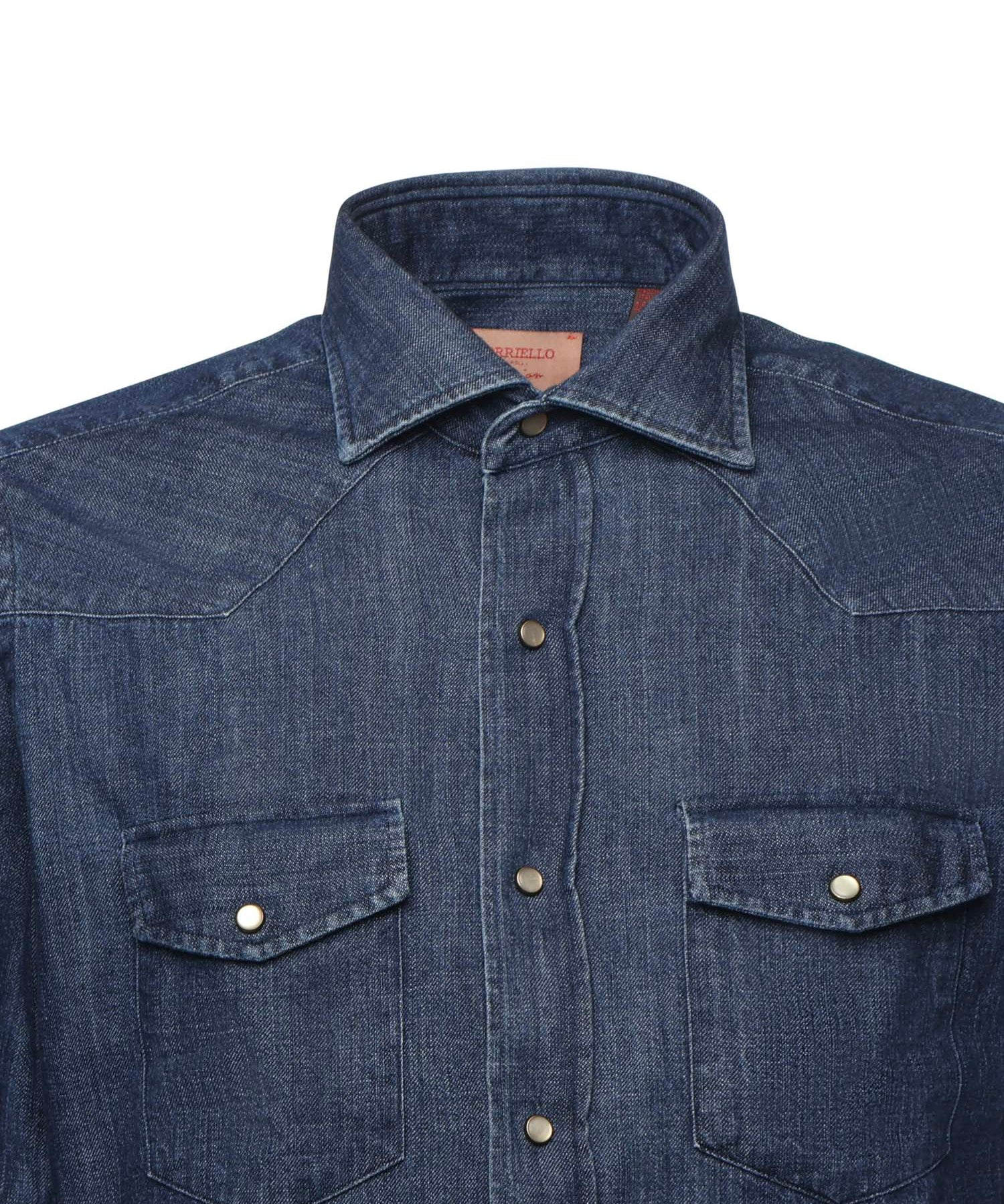 Camicia in denim di cotone 13050 1 BORRIELLO NAPOLI 