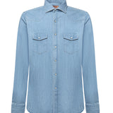 Camicia in denim di cotone 13050 2 BORRIELLO NAPOLI 
