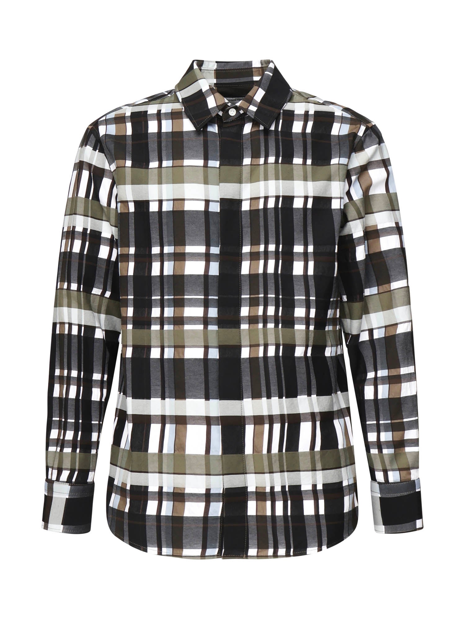 Camicia check in cotone 821368 V5PN01012 BOTTEGA VENETA 