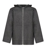 Giacca con cappuccio in lana double face 829846 V4CB01307 BOTTEGA VENETA 