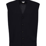 Gilet in lana a coste 835333 V5L704140 BOTTEGA VENETA 