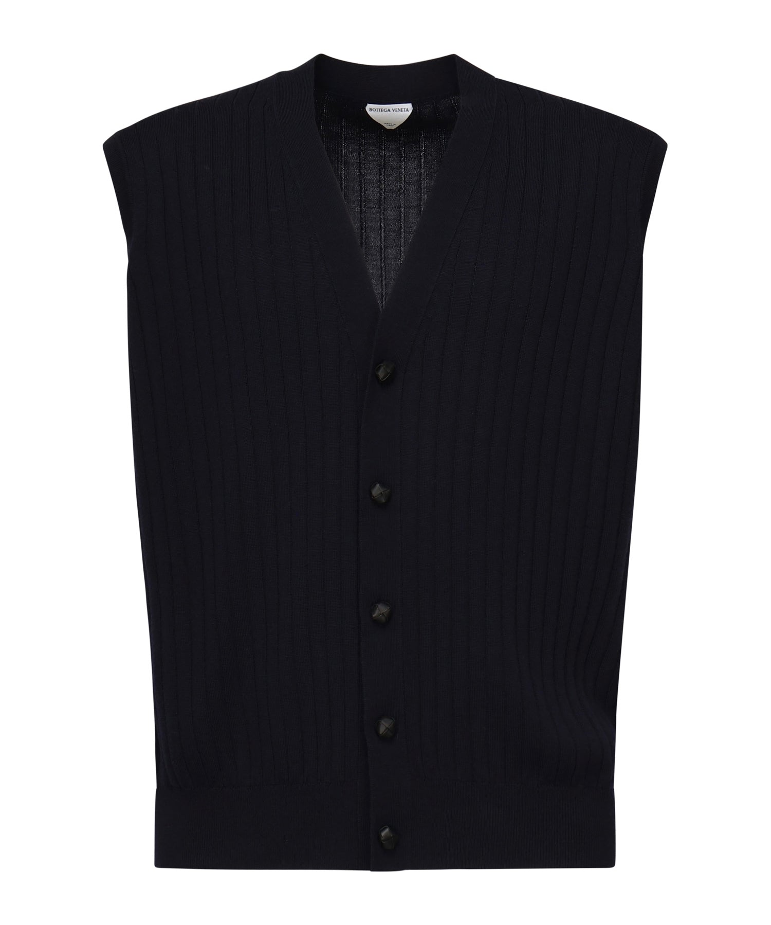 Gilet in lana a coste 835333 V5L704140 BOTTEGA VENETA 
